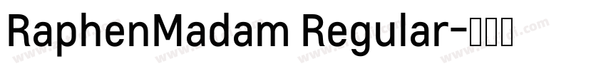 RaphenMadam Regular字体转换